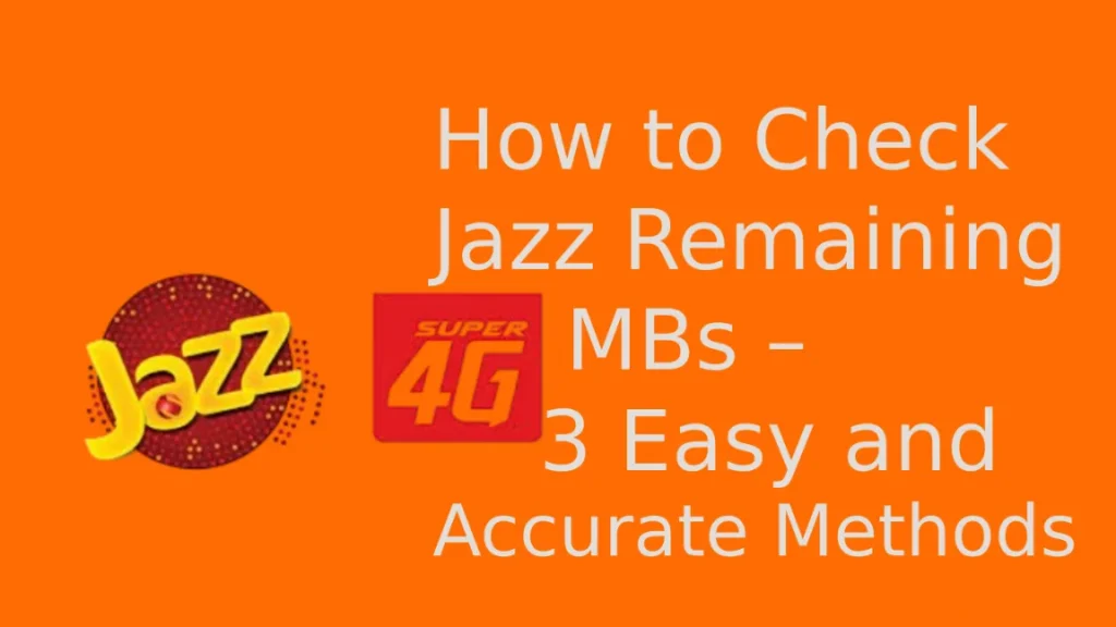 How to Check Jazz Remaining MBs
